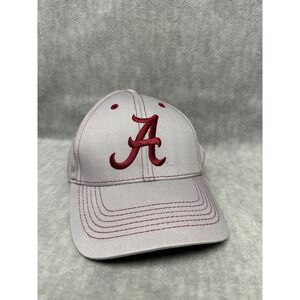 Captivating Headgear Alabama Crimson Tide Hat Grey Red Embroidered Adjustable